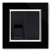 More information on the Crystal Black Glass with Chrome Trim RetroTouch Crystal RJ45 Network Socket